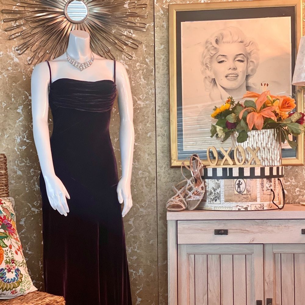 Fiori di Zucca Velvet Gown